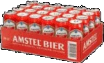 Promotie Amstel tray met 24 blikken van 50 cl